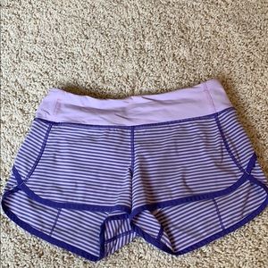 Purple Lululemon shorts